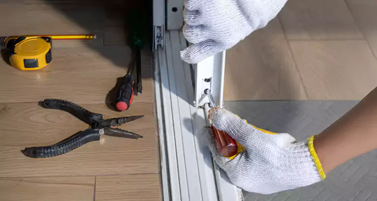 Backyard Sliding Door Track Repair in Sebastian, FL